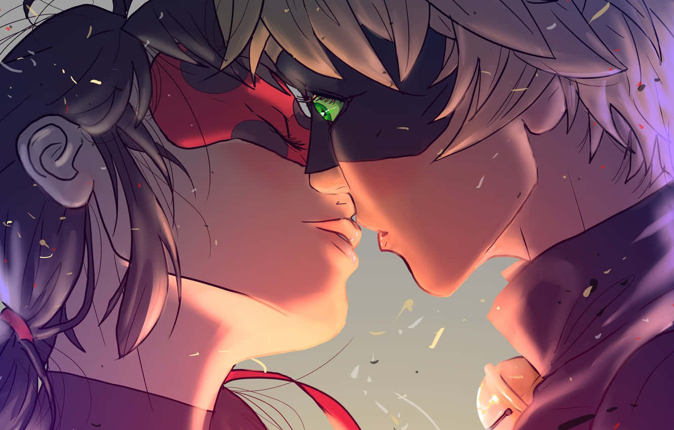 Miraculous Ladybug Adrien Sweet Kiss Background