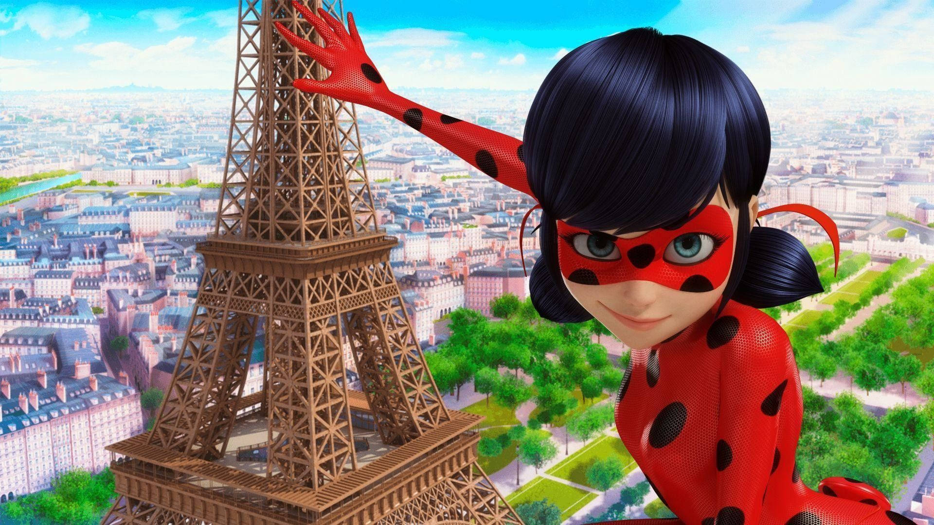 Miraculous Ladybug In Paris Background