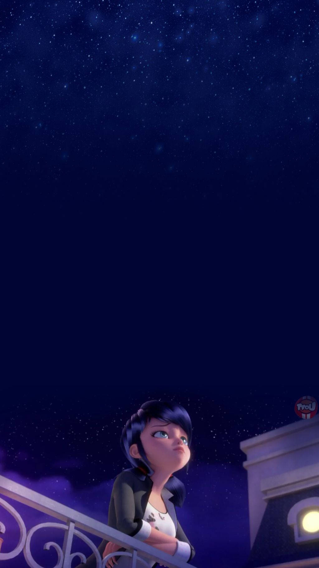 Miraculous Ladybug Marinette Starry Night Background
