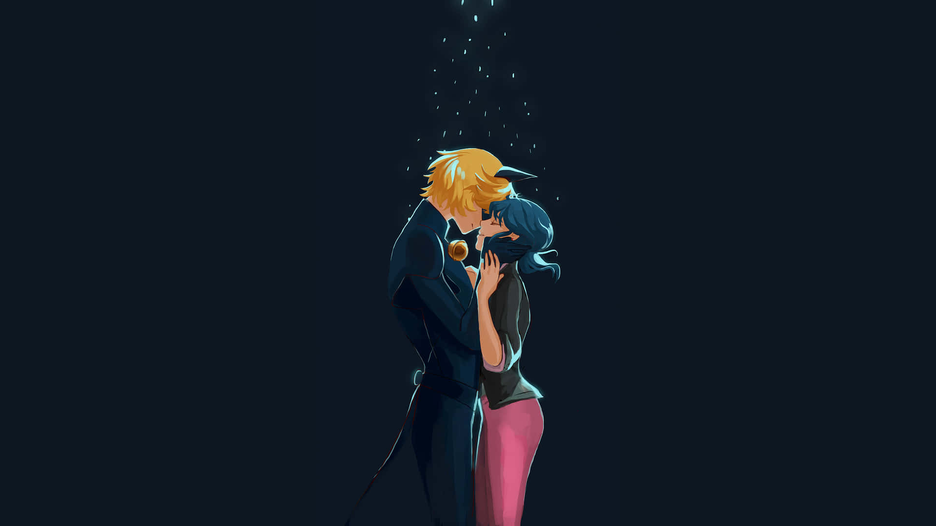 Miraculous Ladybug Romantic Moment Background