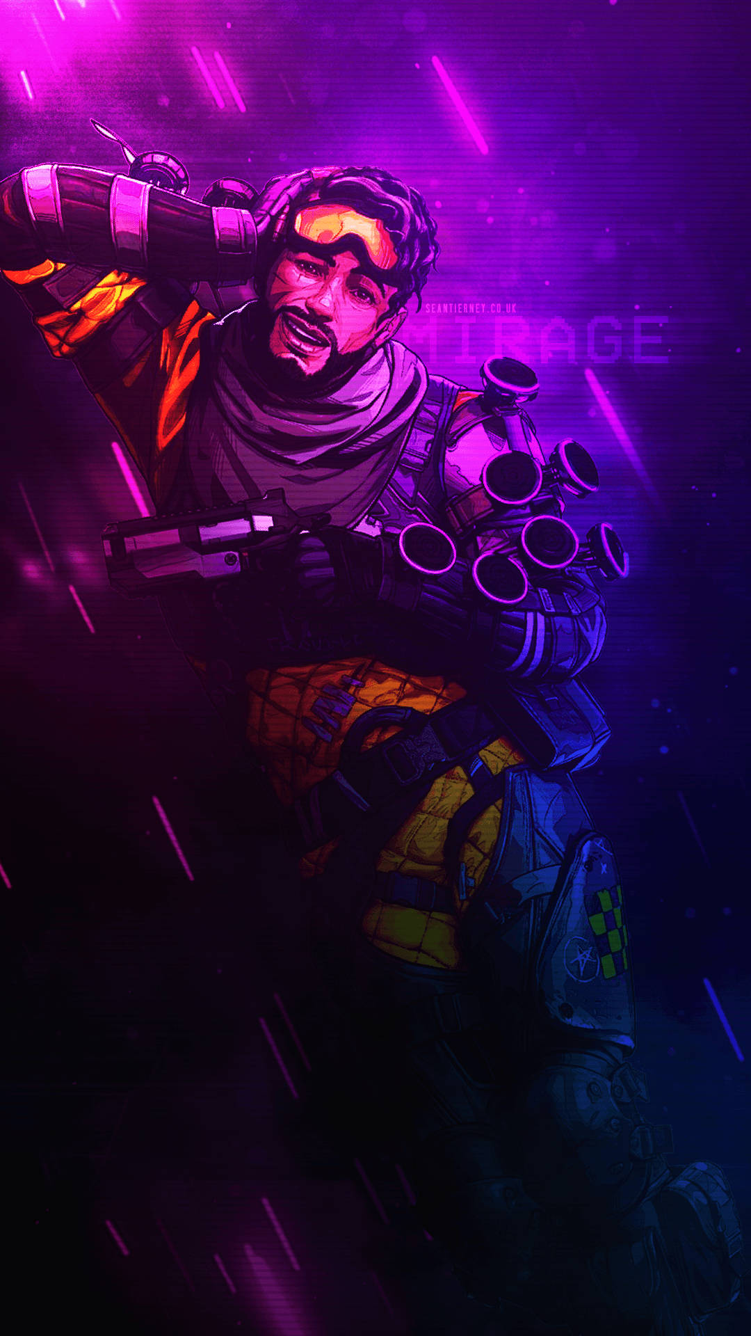 Mirage Holographic Trickster Apex Legends Phone Background
