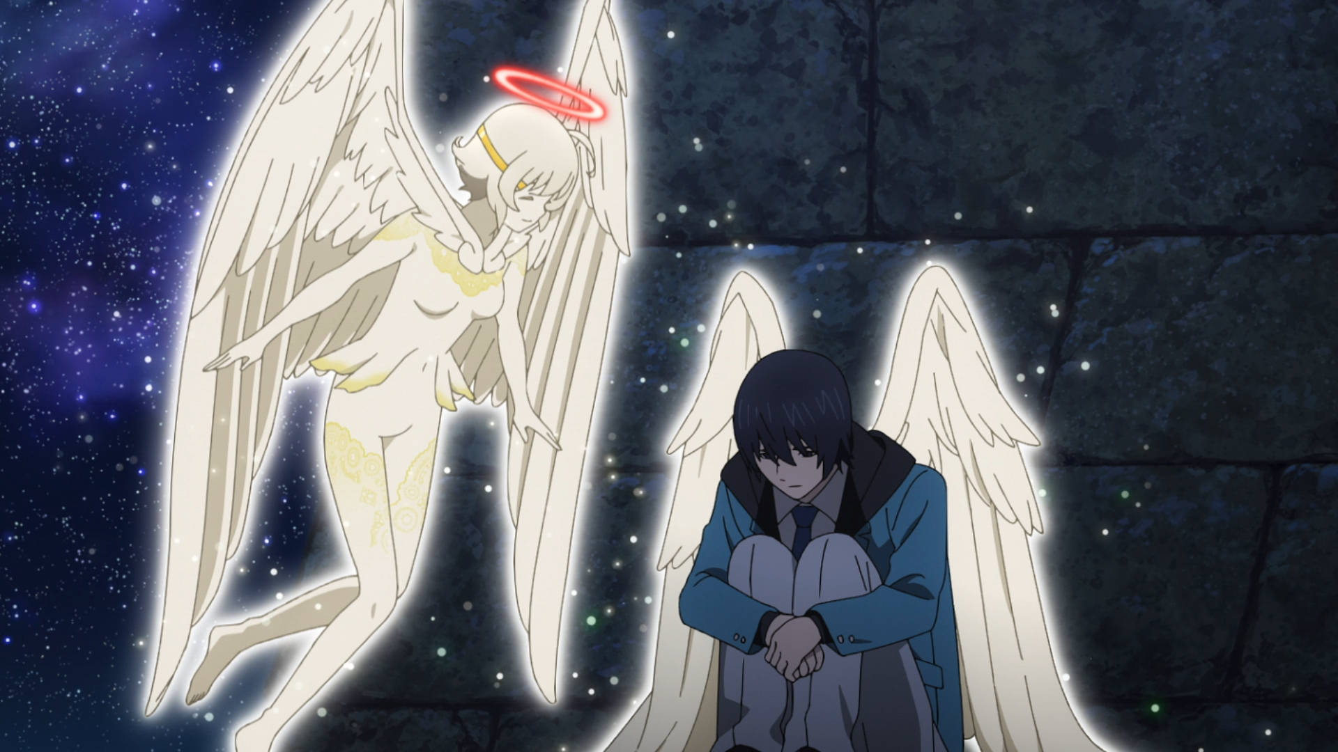 Mirai Kakehashi & Nasse From Platinum End Anime Background