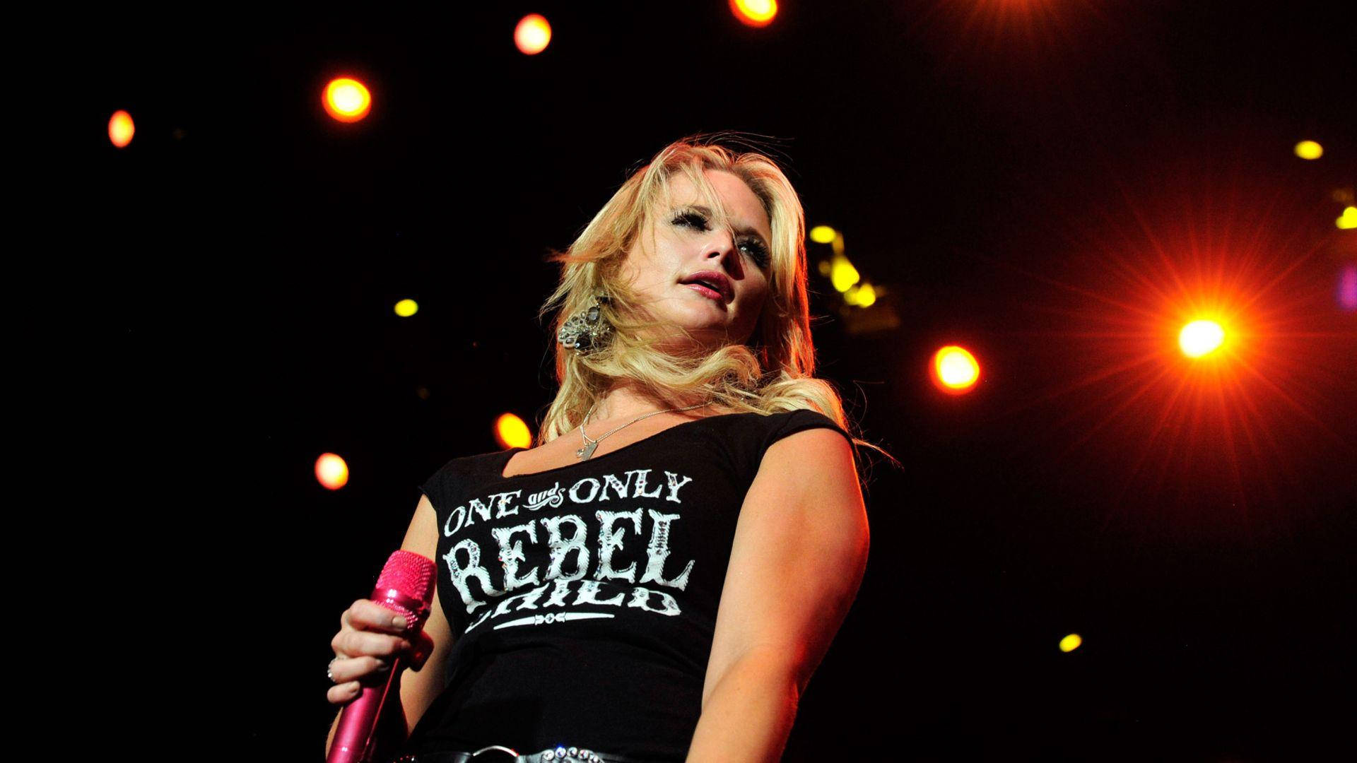 Miranda Lambert Performing Pink Mic