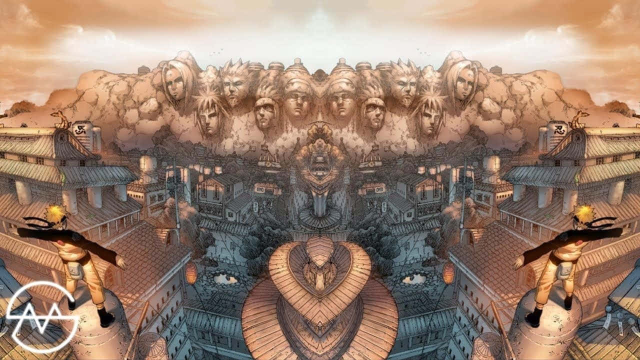 Mirror Image Of Hidden Leaf Village Naruto Background