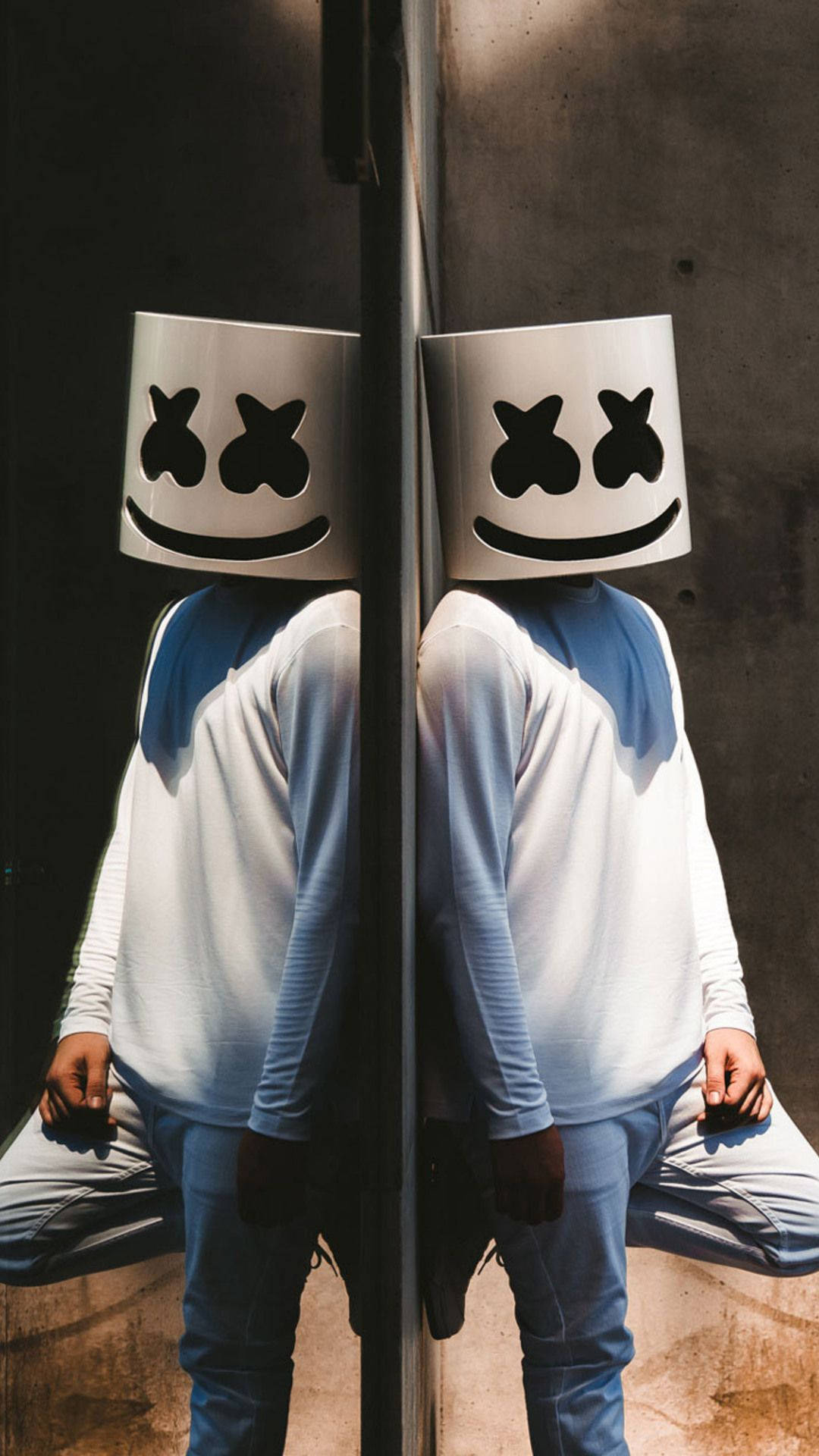 Mirrored Marshmello Hd Iphone Background