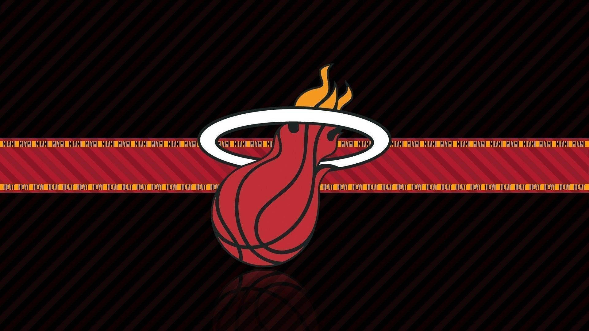Mirrored Miami Heat Logo Background