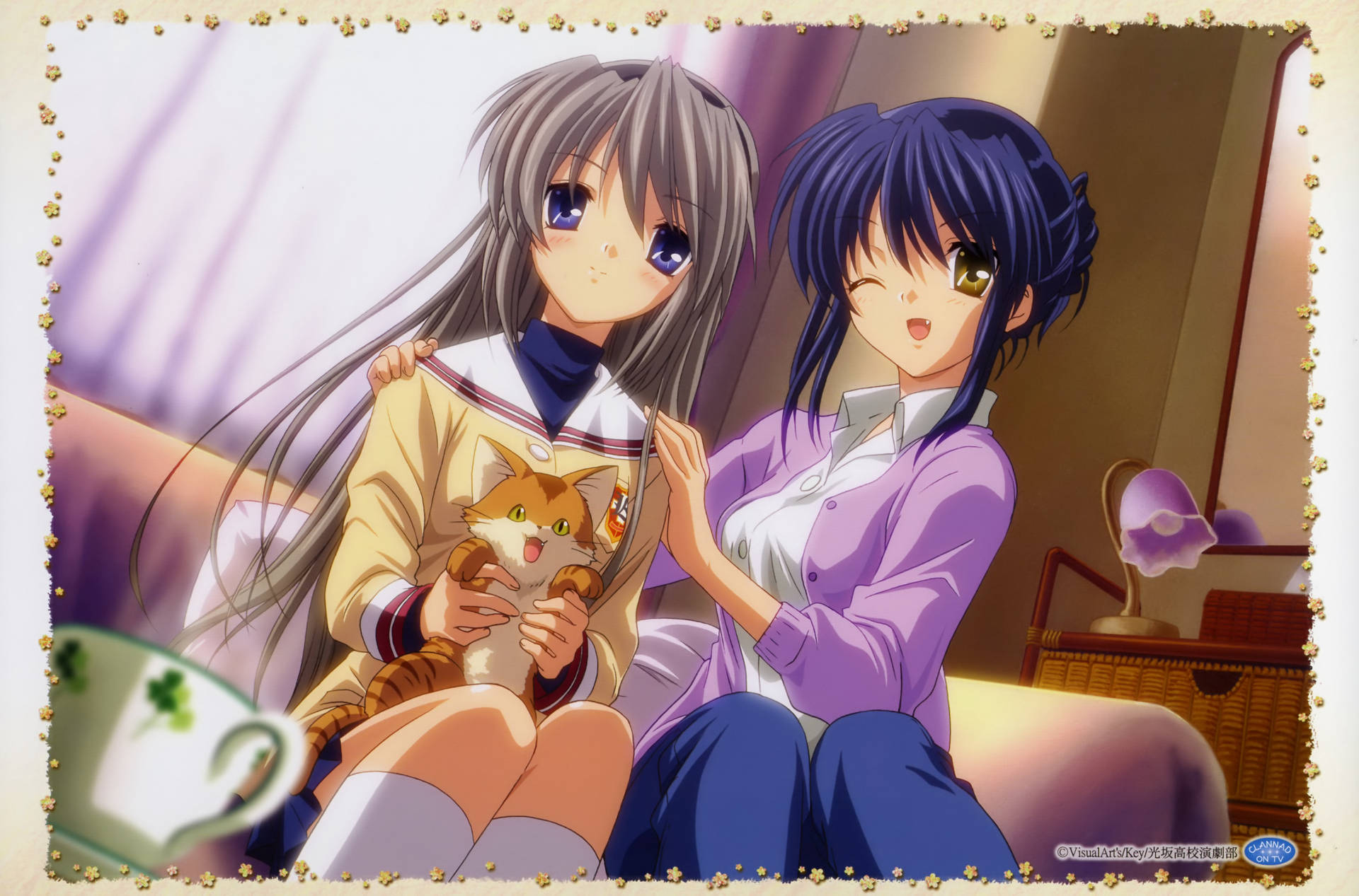 Misae And Tomoyo Clannad Background
