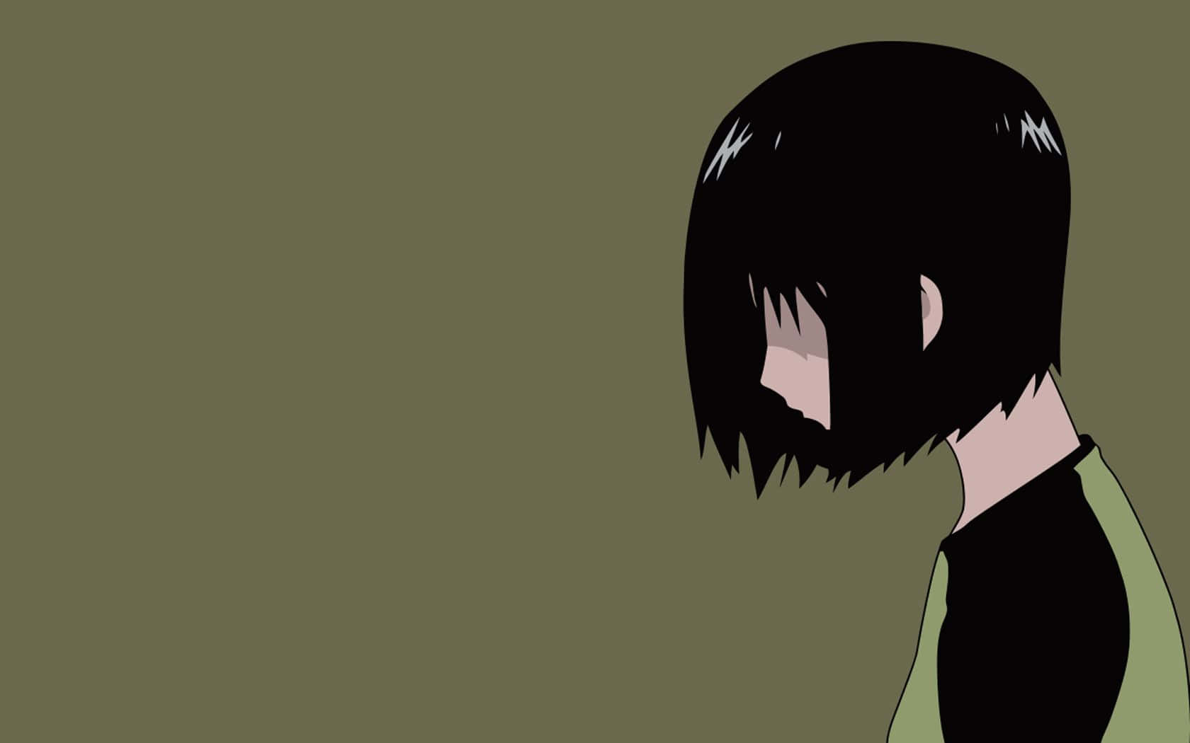 Misaki Nakahara Sideview Simple Anime Background