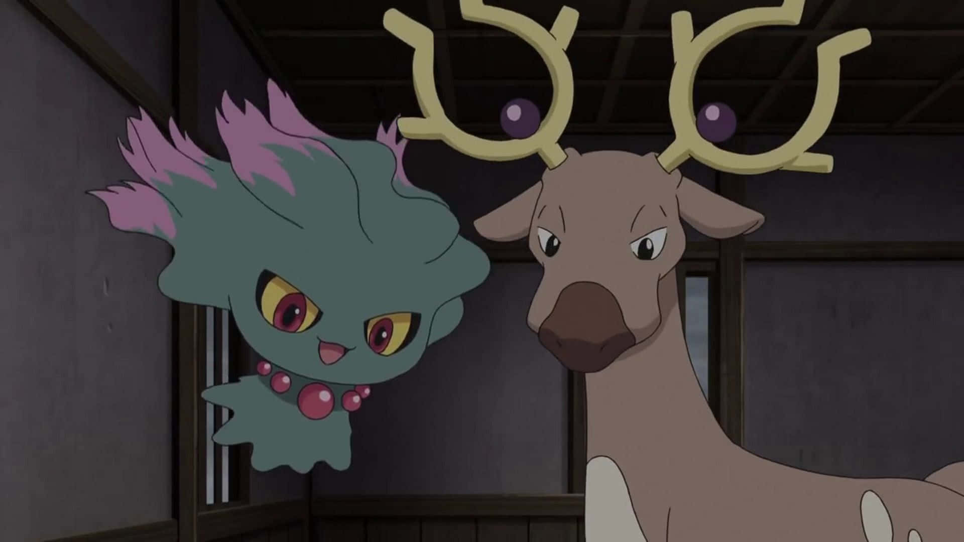 Misdreavus And Stantler Background