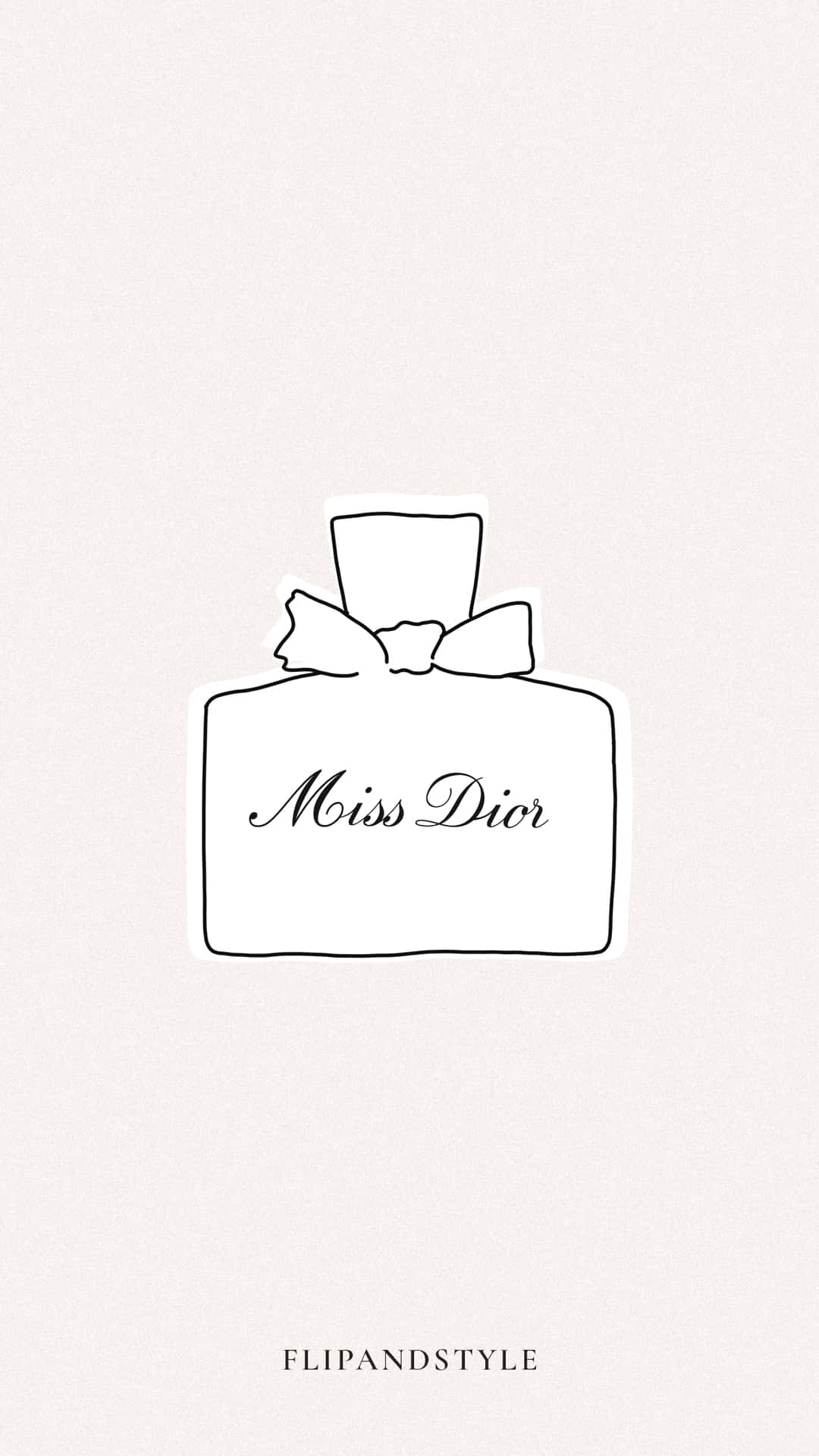 Miss Dior Perfume Bottle Logo Background