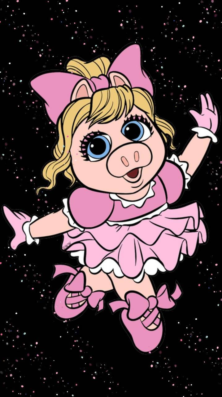 Miss Piggy Pink Outfit Background