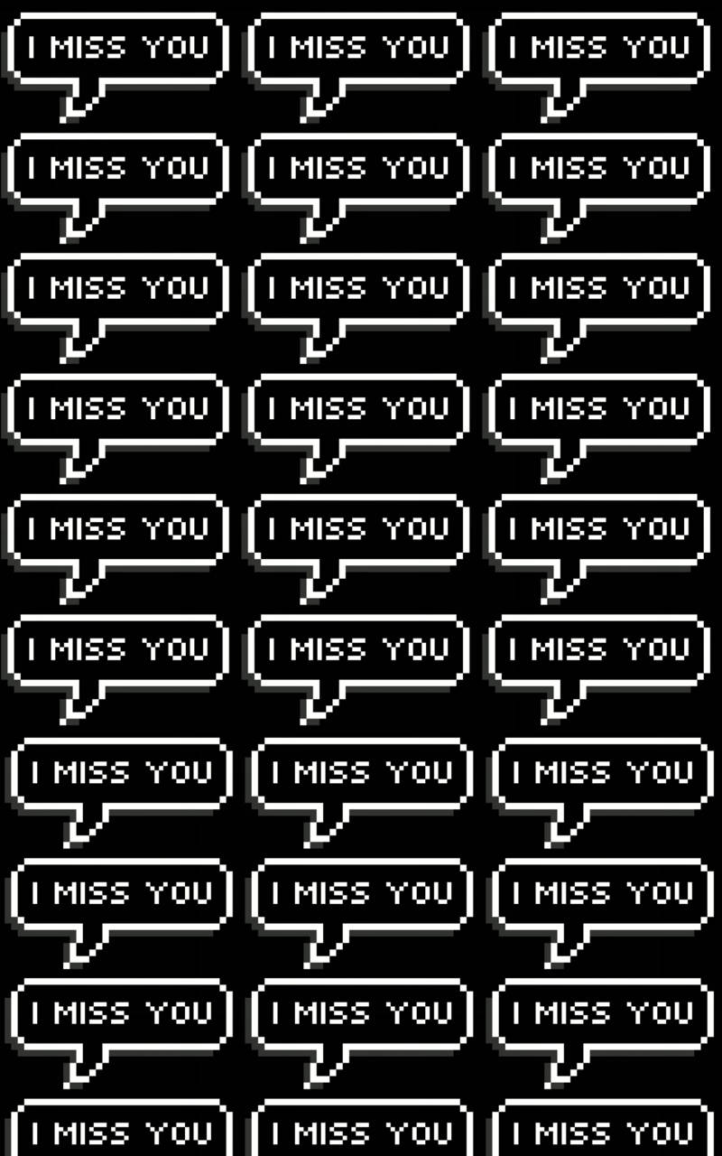 Missing You Speech Bubble Background