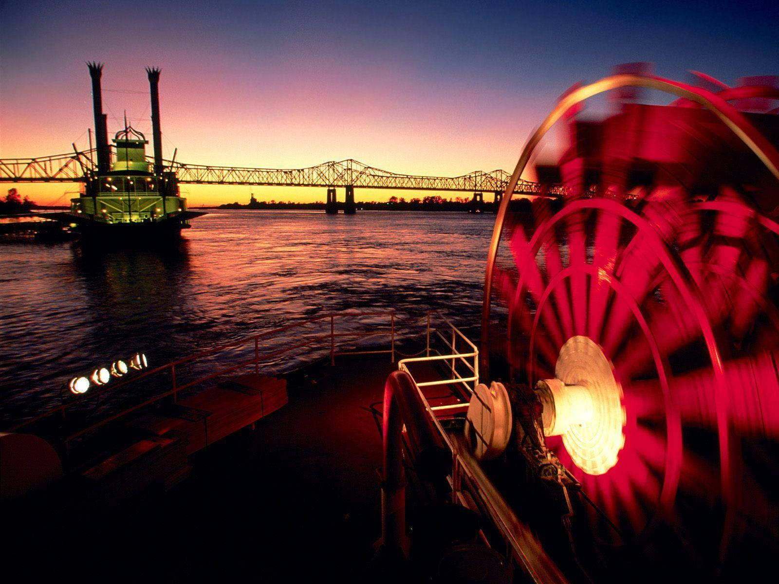 Mississippi River Steamboat Background