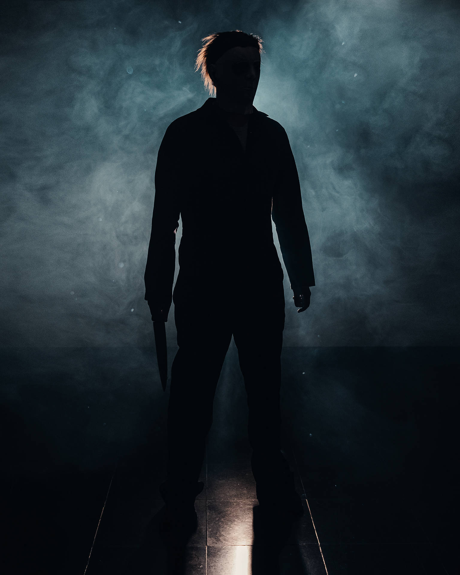 Mist Silhouette Michael Myers Iphone Background