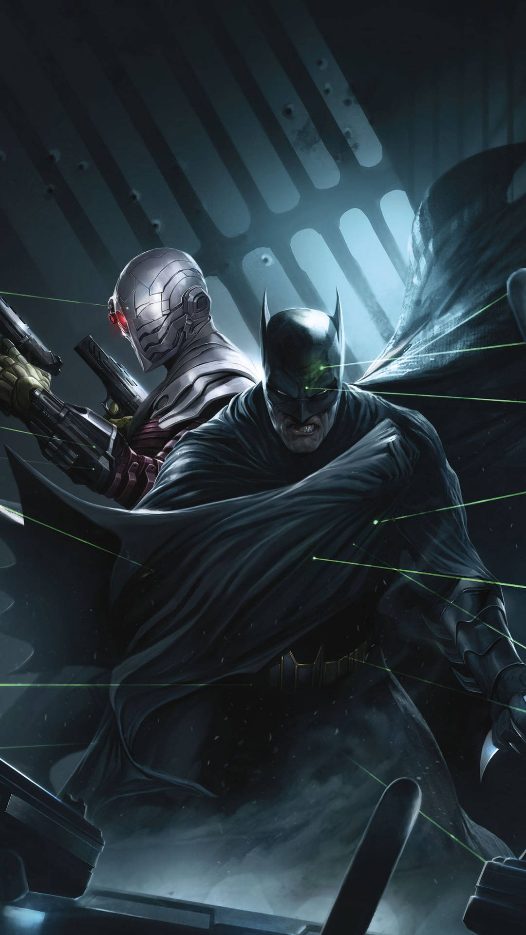 Misty Black Batman Comic Book Background