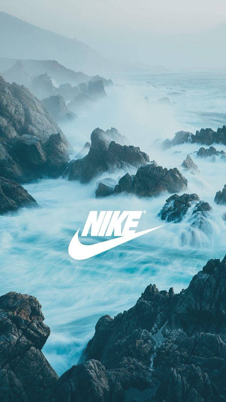 Misty Cliffs Nike Iphone Background Background