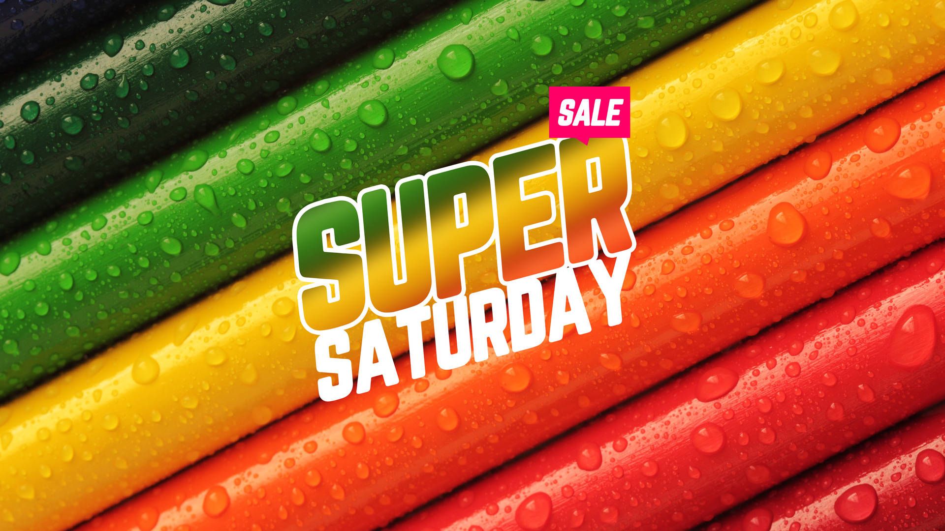 Misty Crayons Super Saturday Sale Event Background
