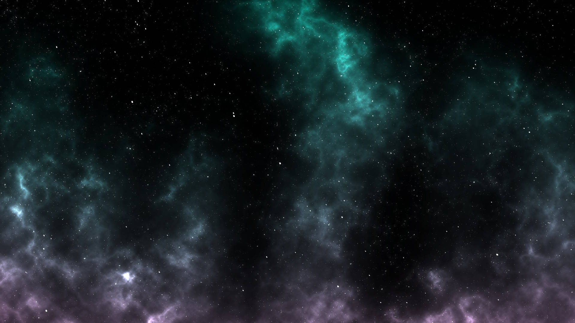 Misty Nebula In Universe