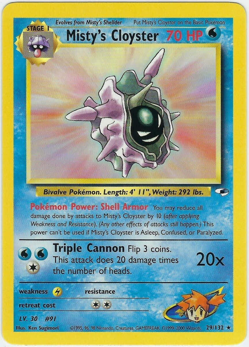 Misty's Cloyster Card Background