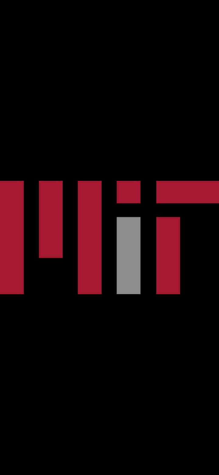 Mit Logo Against Black Backdrop Background