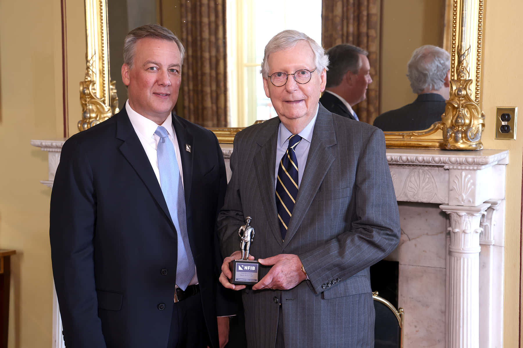 Mitch Mcconnell Accepting Nfib Award