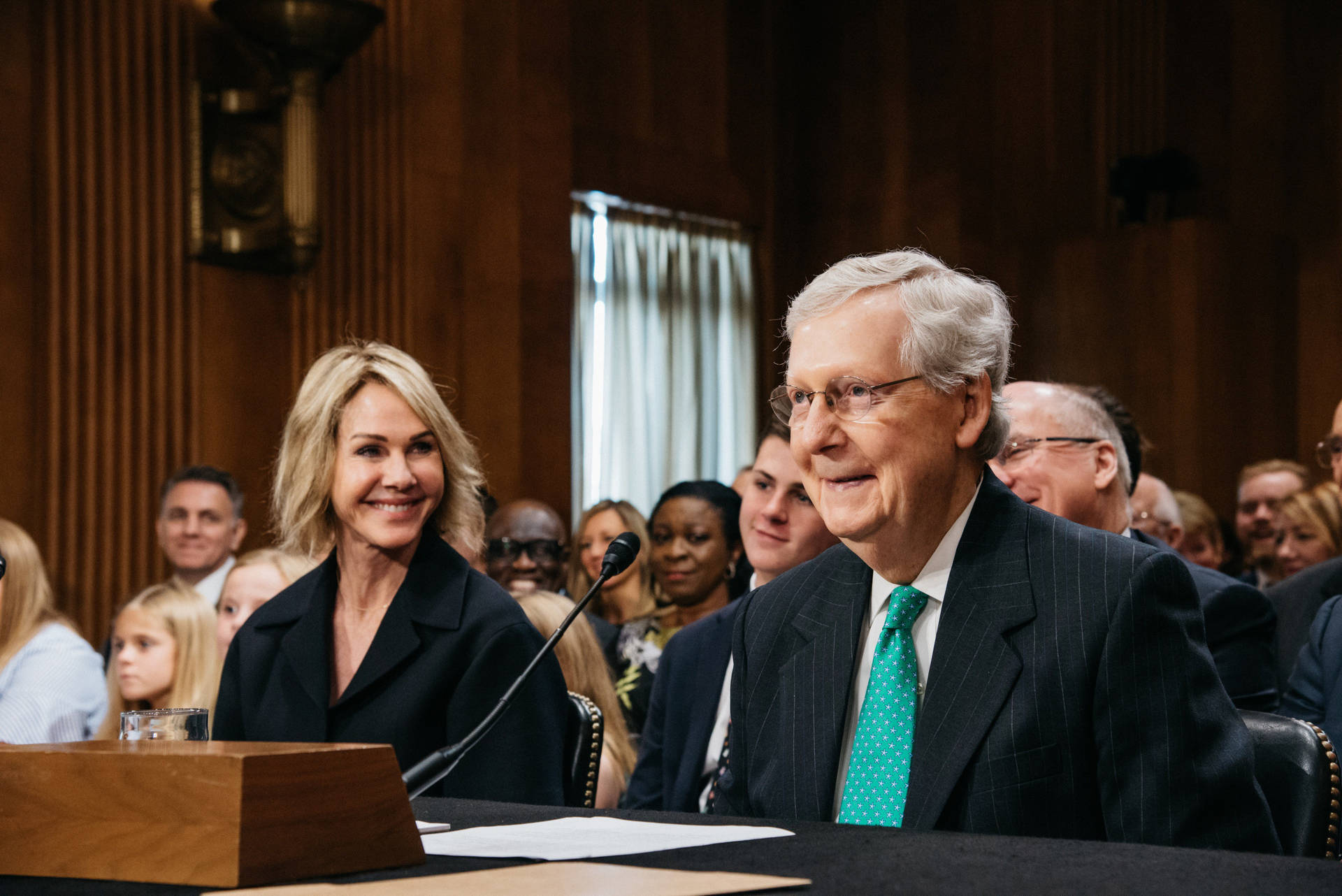 Mitch Mcconnell Sitting Next To Kelly Craft