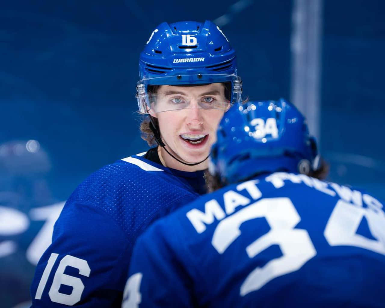 Mitchell Marner In Game Close Up