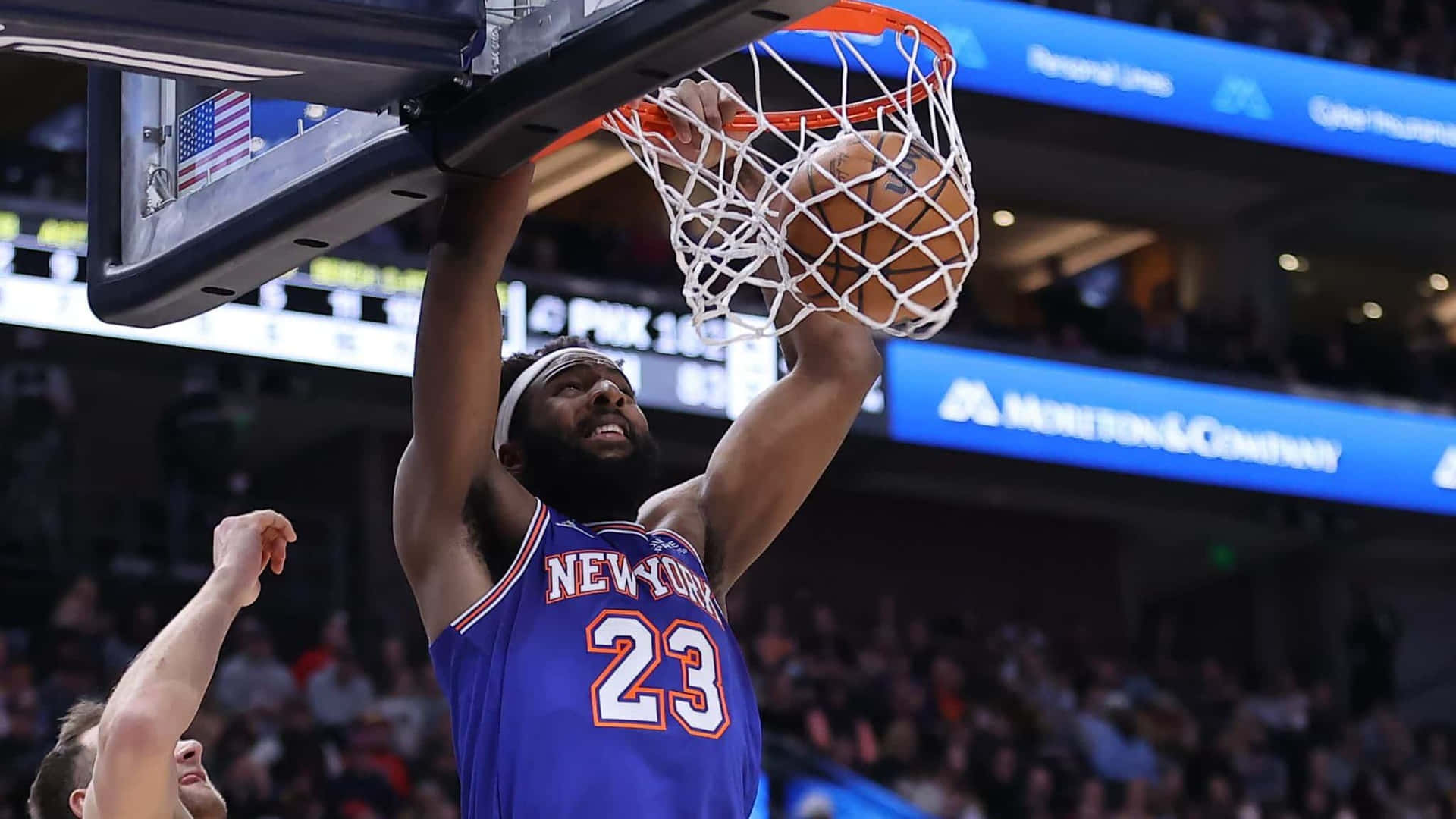 Mitchell Robinson Dunk Poster Nba Background