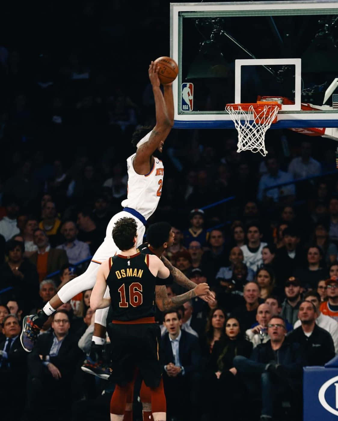 Mitchell Robinson Posterized Dunk Nba Background