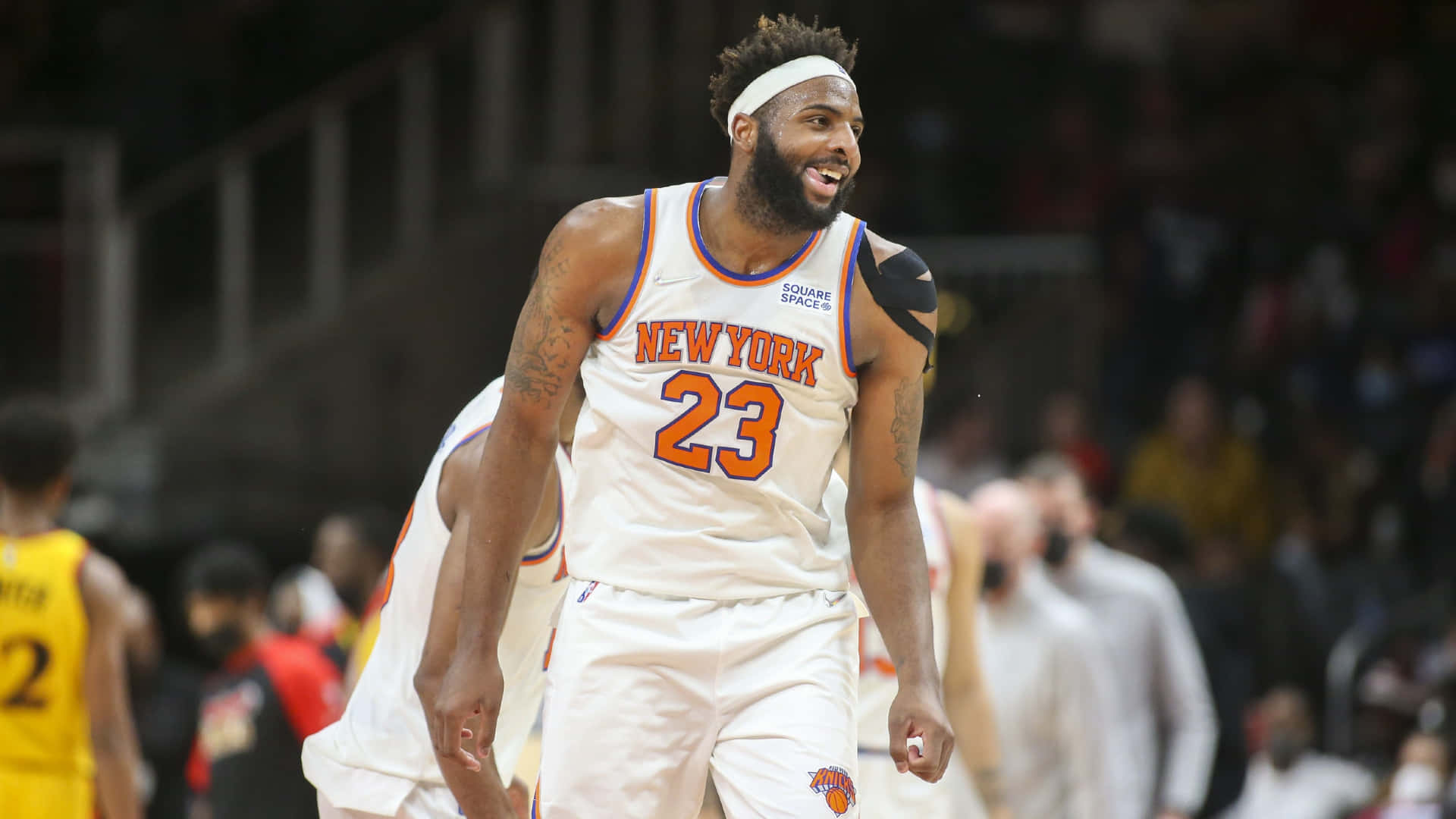 Mitchell Robinson Wacky Poster New York Knicks Nba Background
