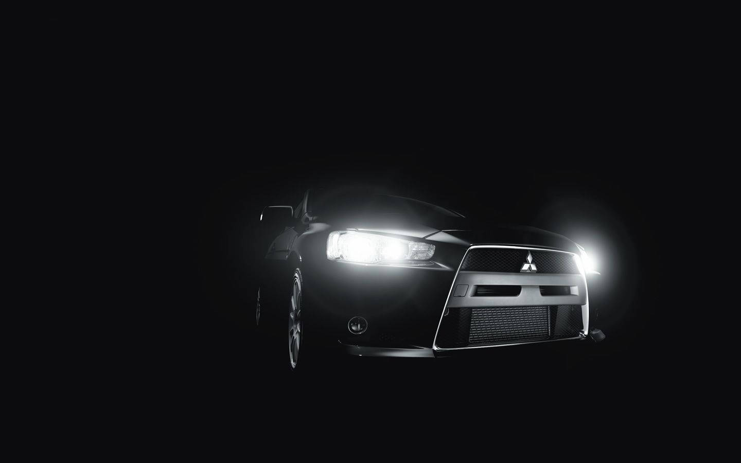 Mitsubishi Headlights Background