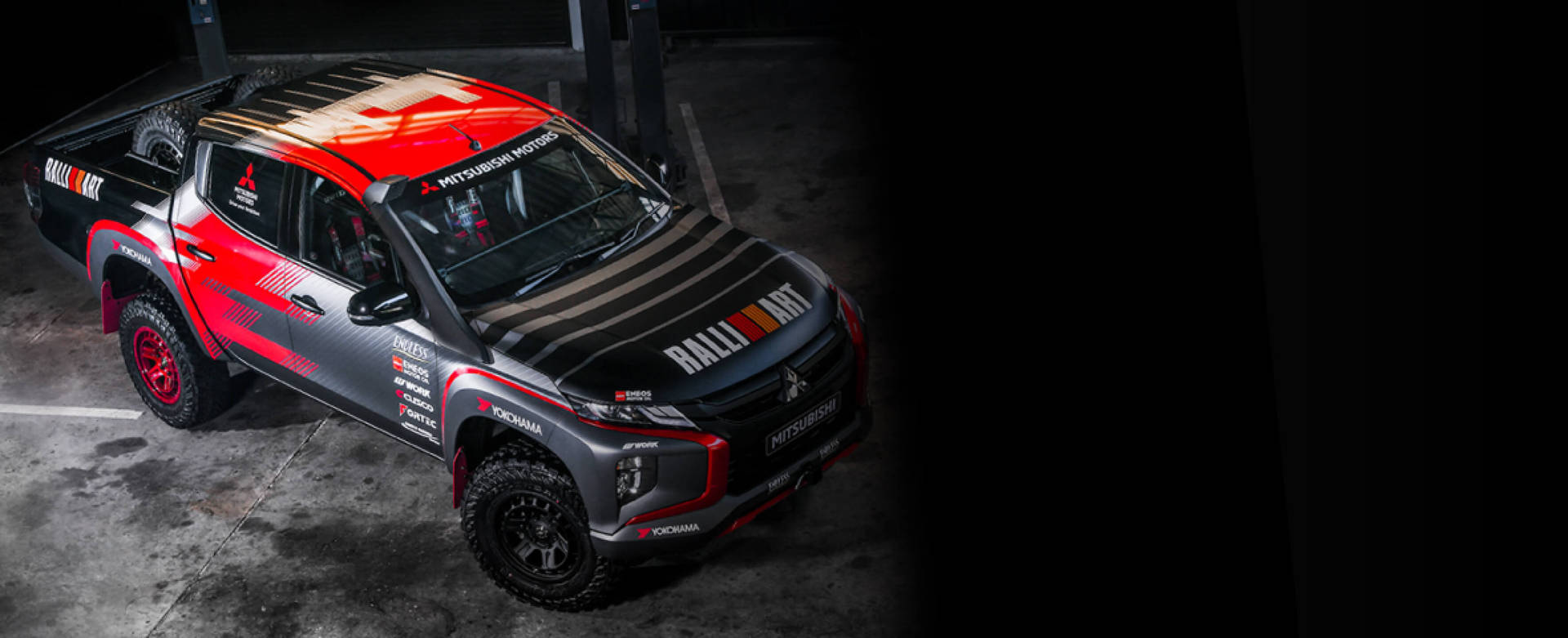 Mitsubishi Triton Pickup Truck For Motorsport Background