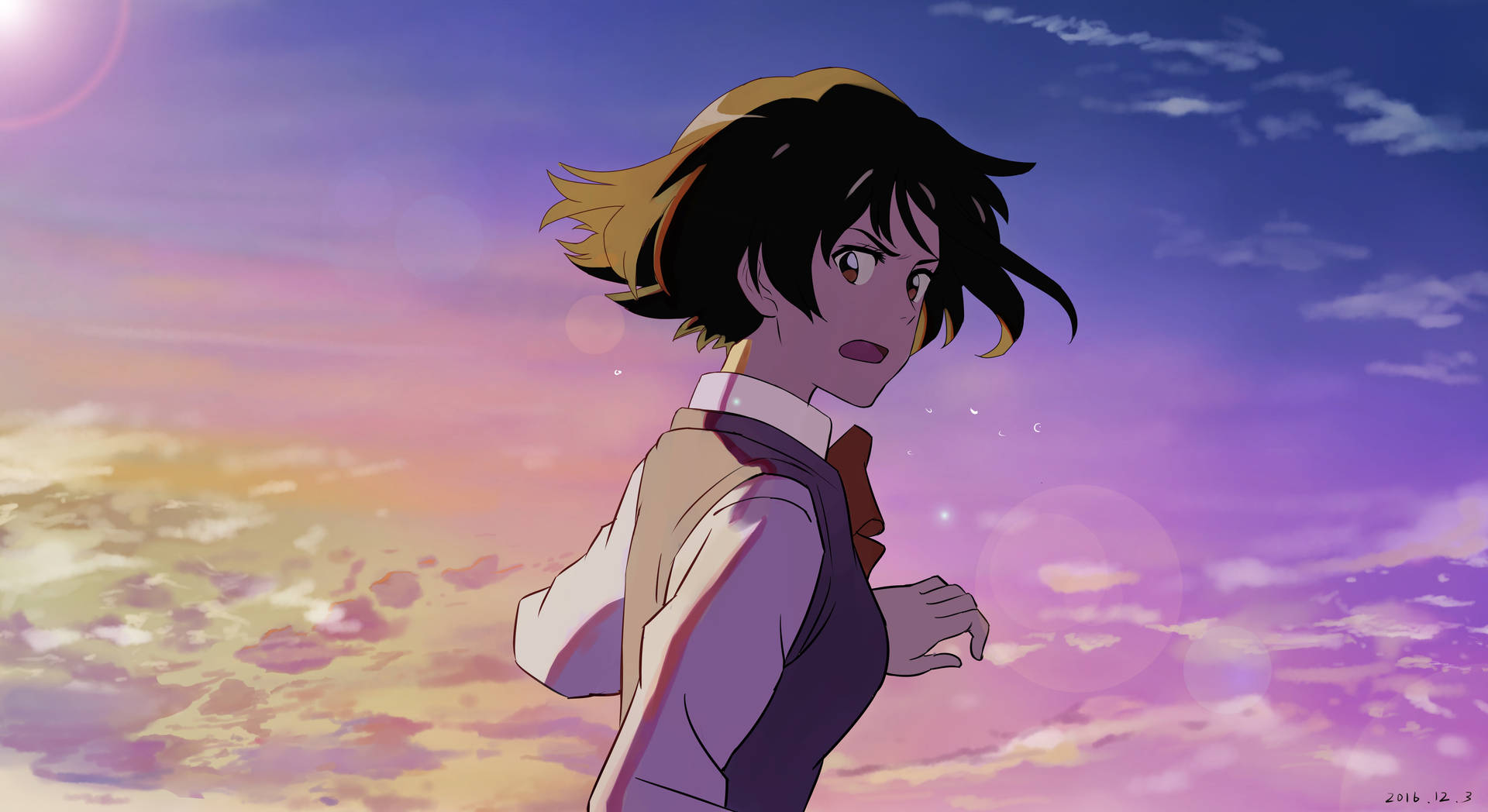 Mitsuha Yelling Your Name 4k