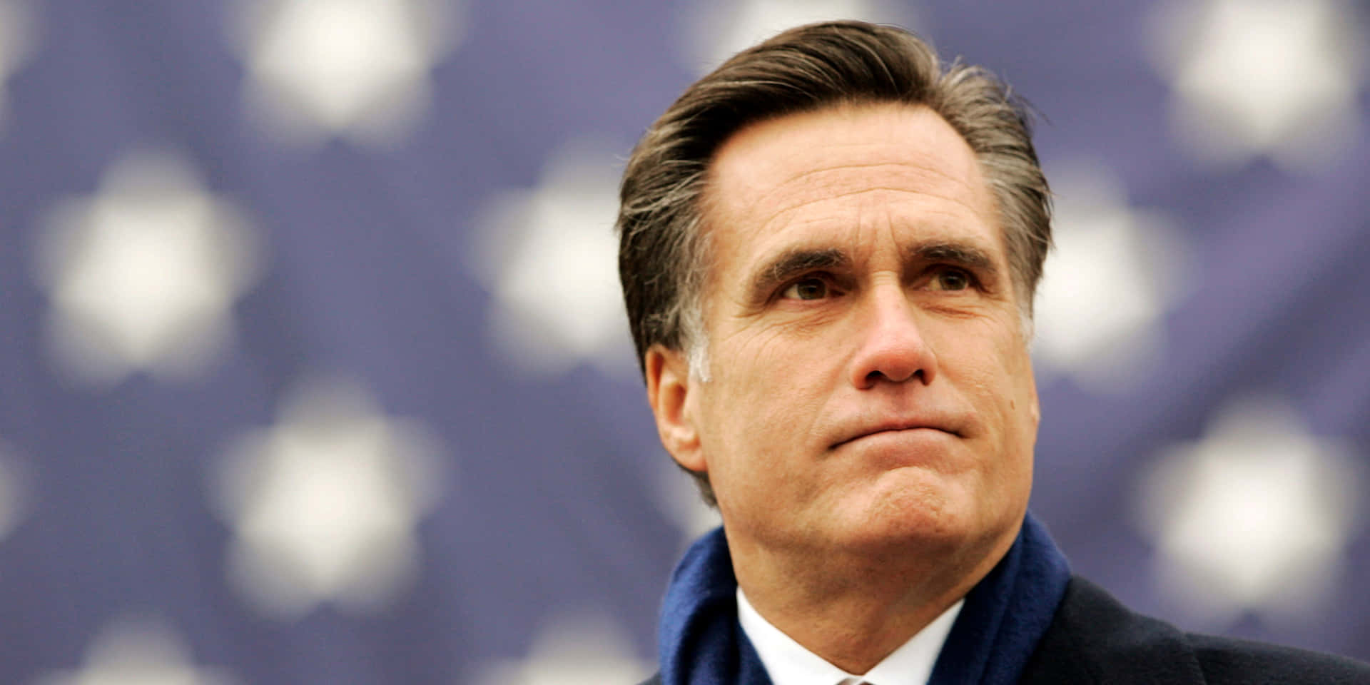 Mitt Romney American Flag Background Background