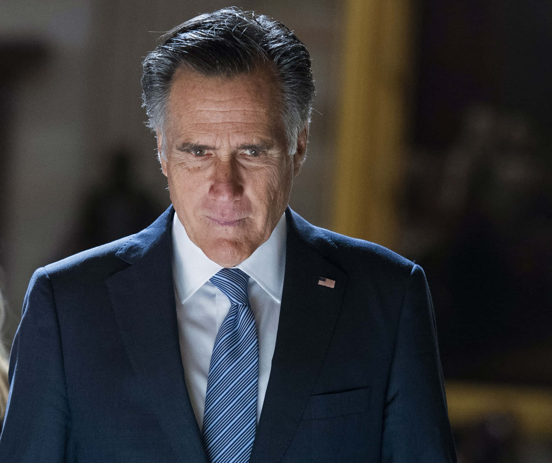 Mitt Romney Concerned Expression Background