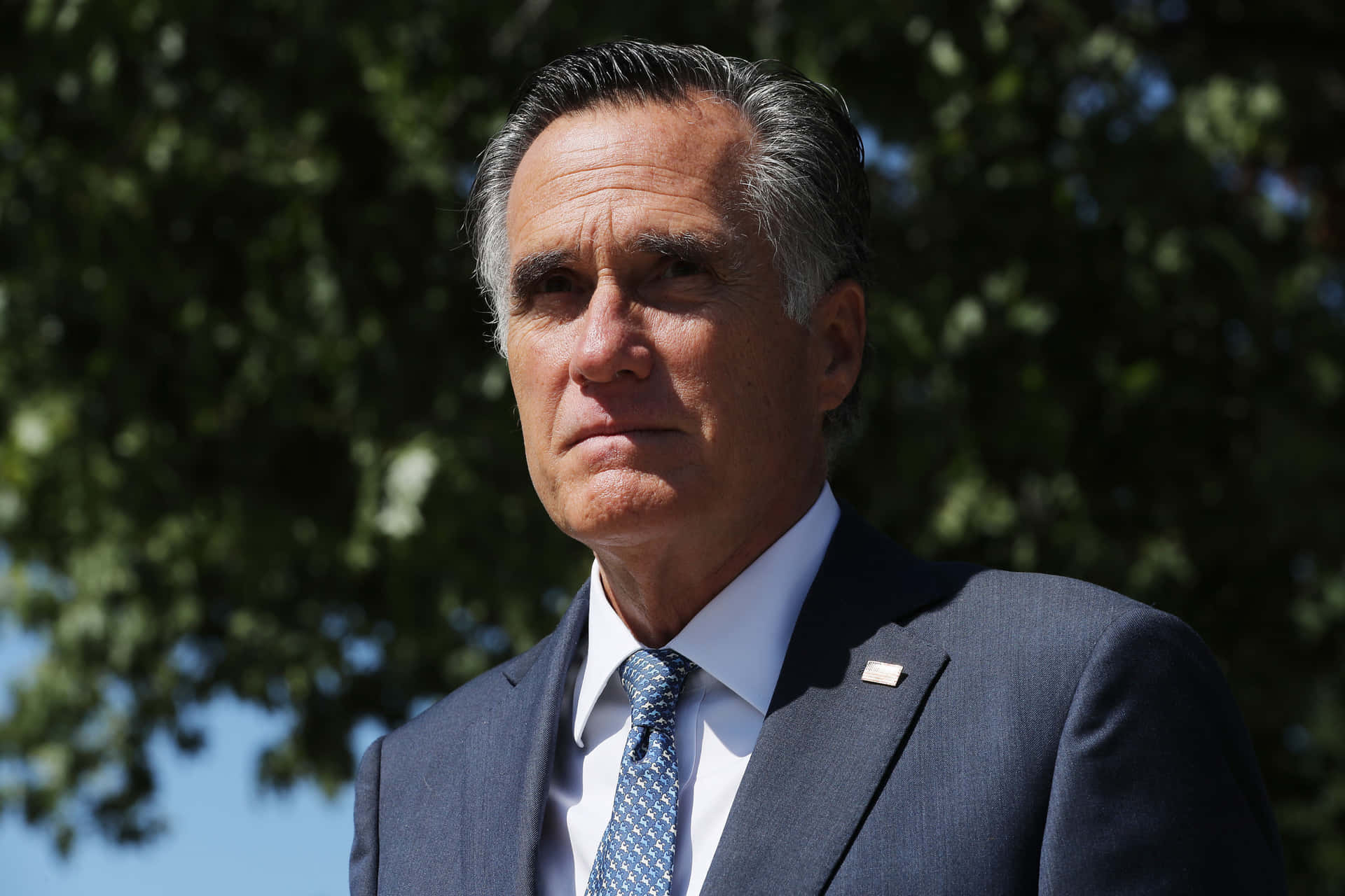 Mitt Romney Outdoor Portrait