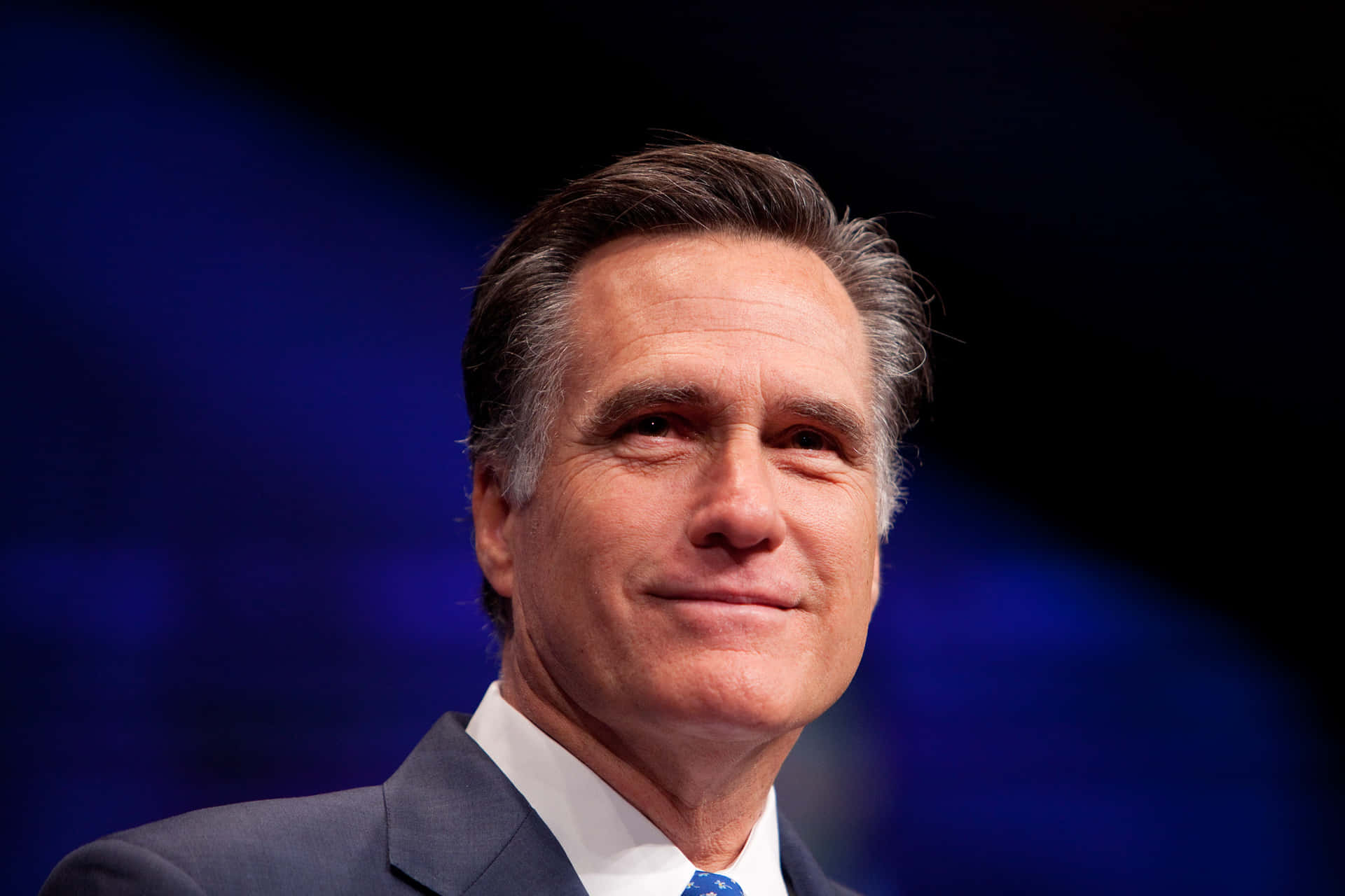 Mitt Romney Smiling Portrait Background