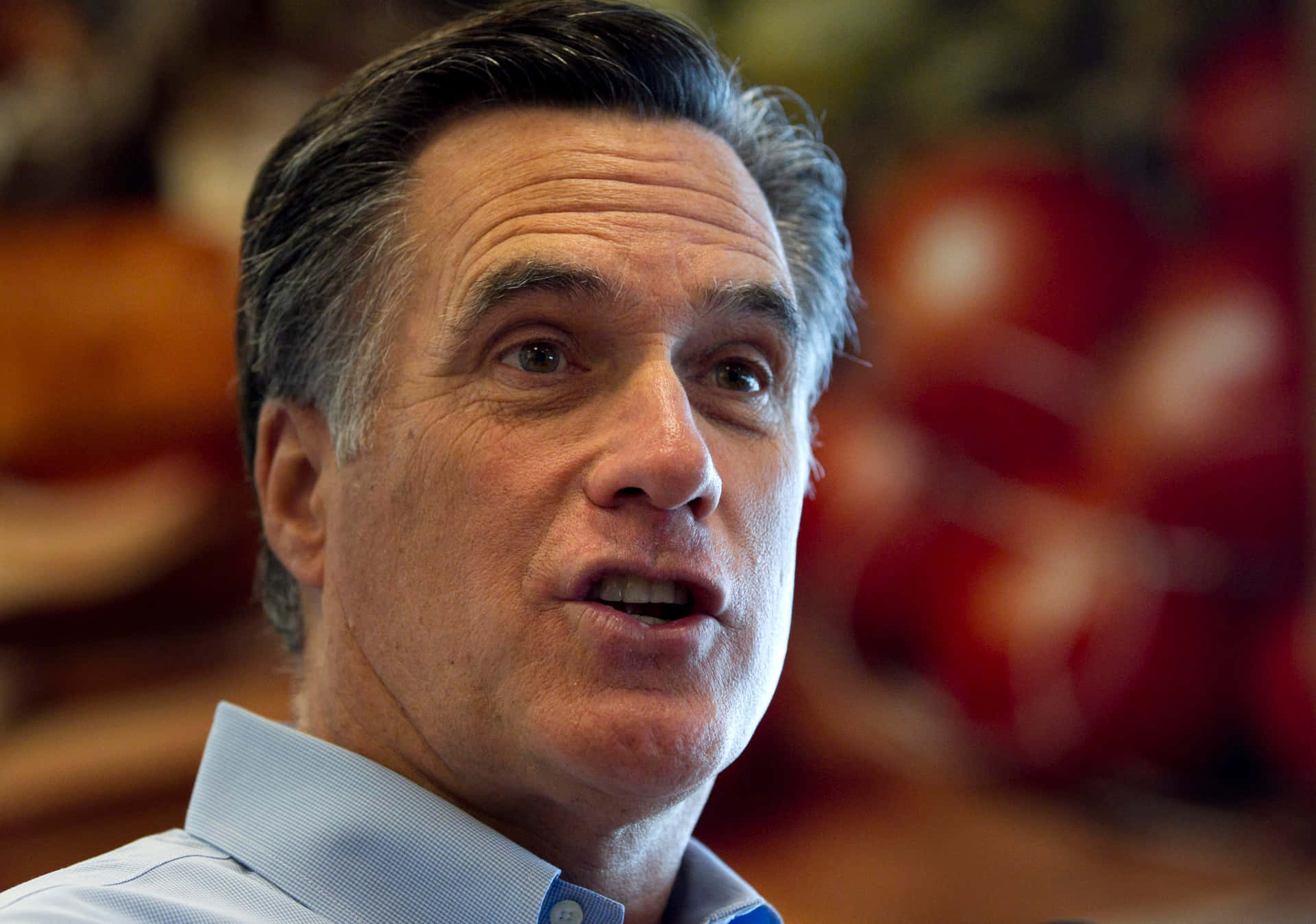 Mitt Romney Speaking Candidly Background