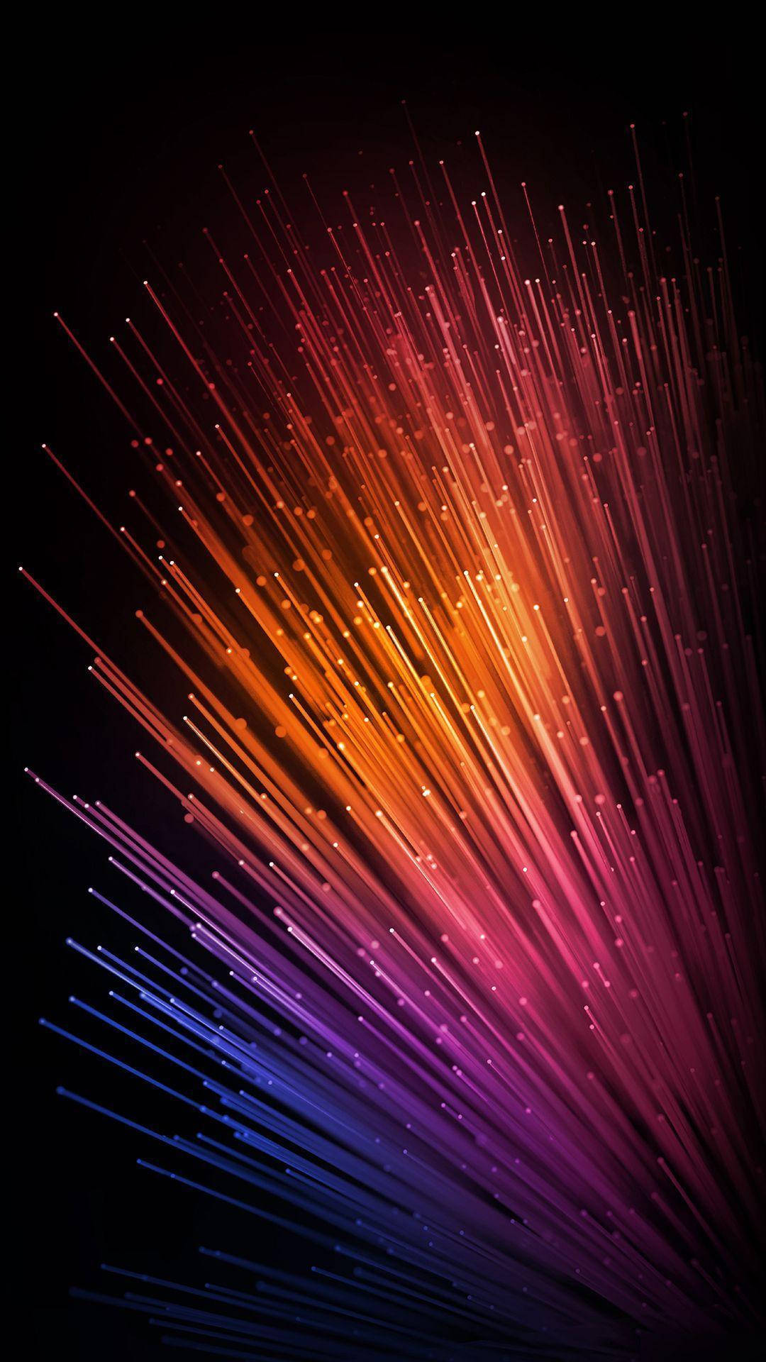 Miui Orange, Purple, And Blue Streaks Background