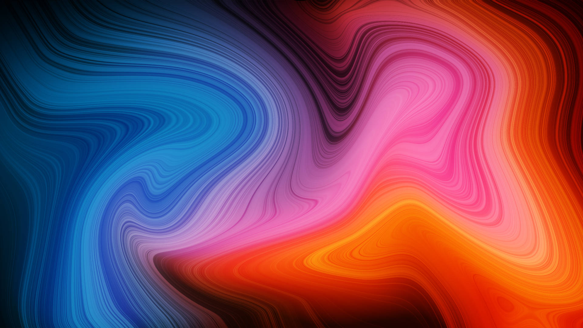 Mix Color Blue, Orange, And Pink Background