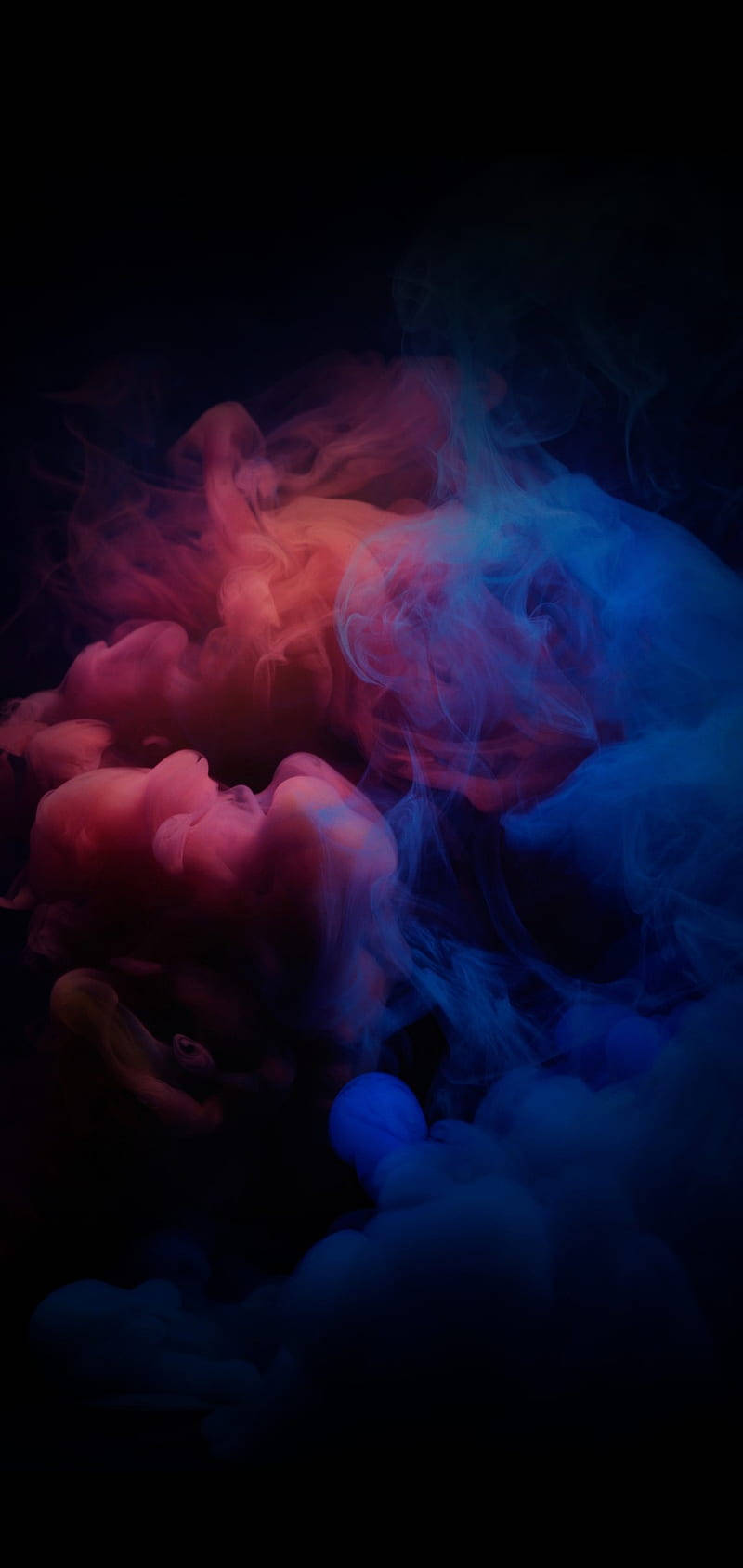 Mix Color Red And Blue Smoke Background