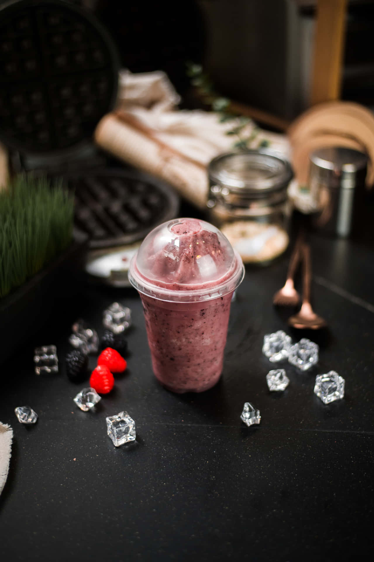 Mixed Berries Slushy Background