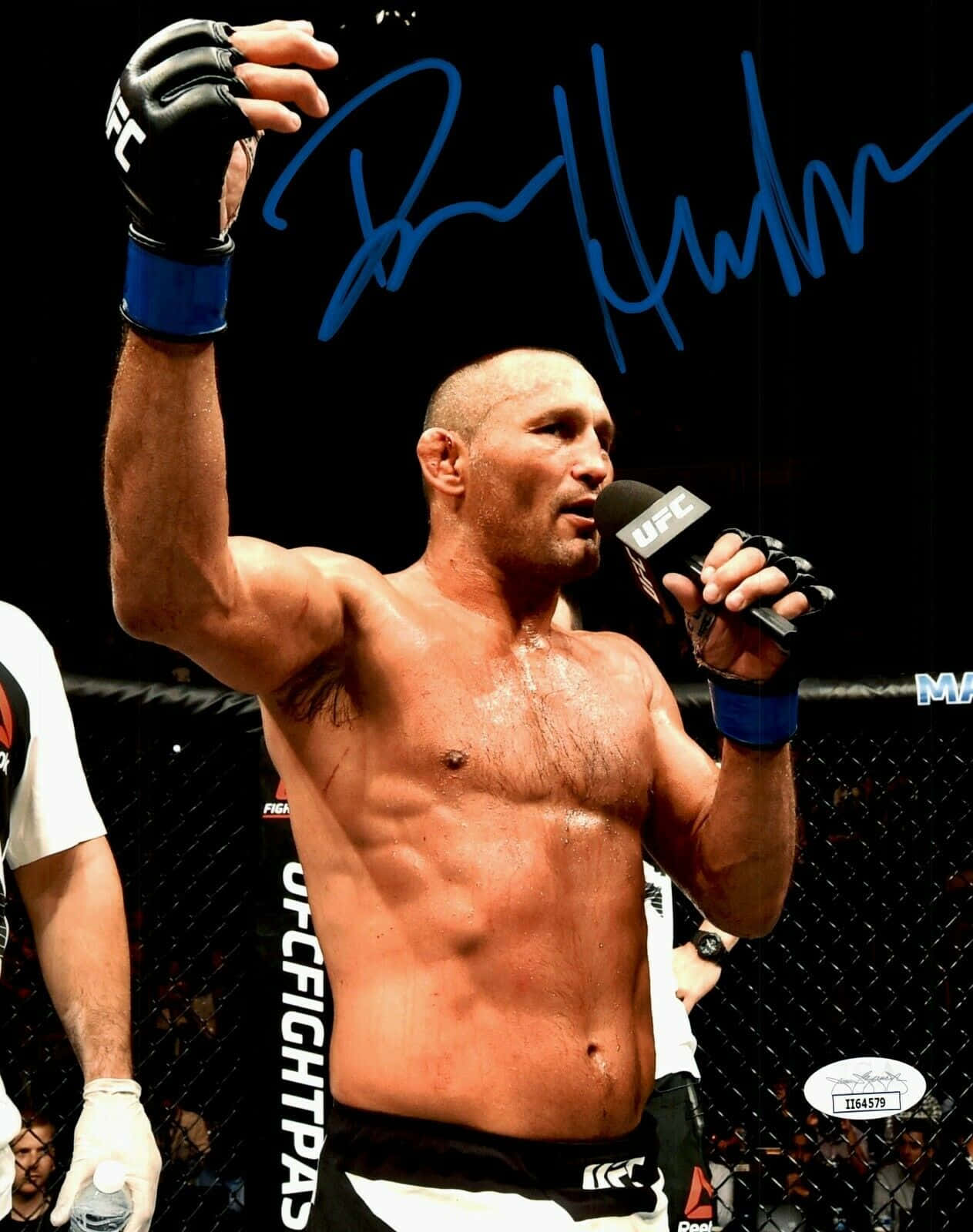 Mixed Martial Artist Dan Henderson During Ufc Championship Background