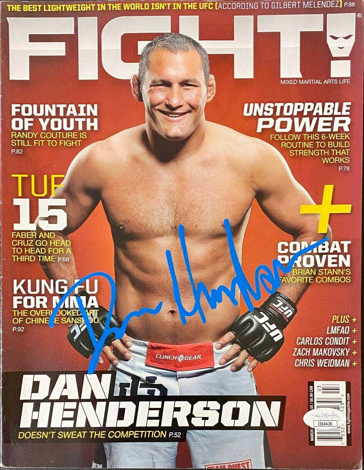 Mixed Martial Artist Dan Henderson Magazine Background