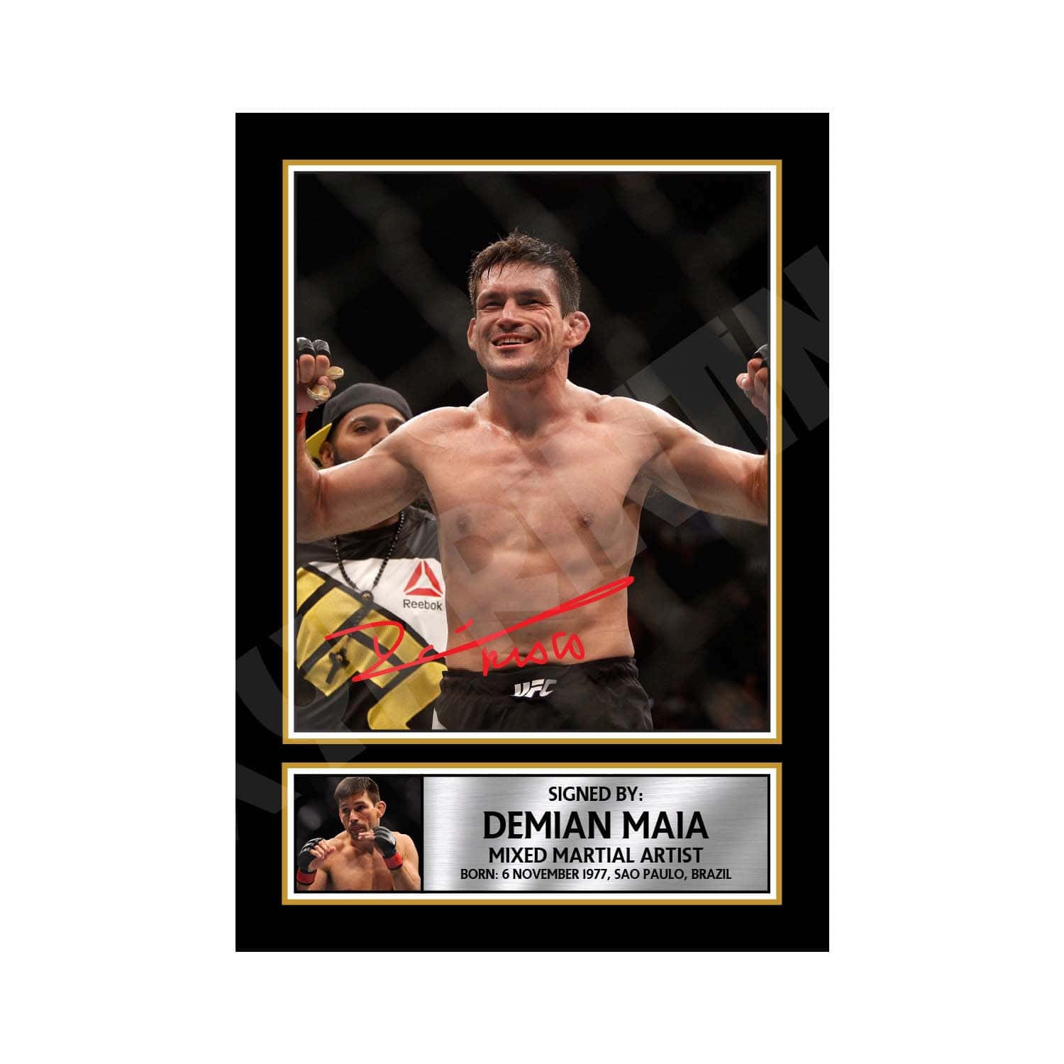 Mixed Martial Artist Demian Maia Background