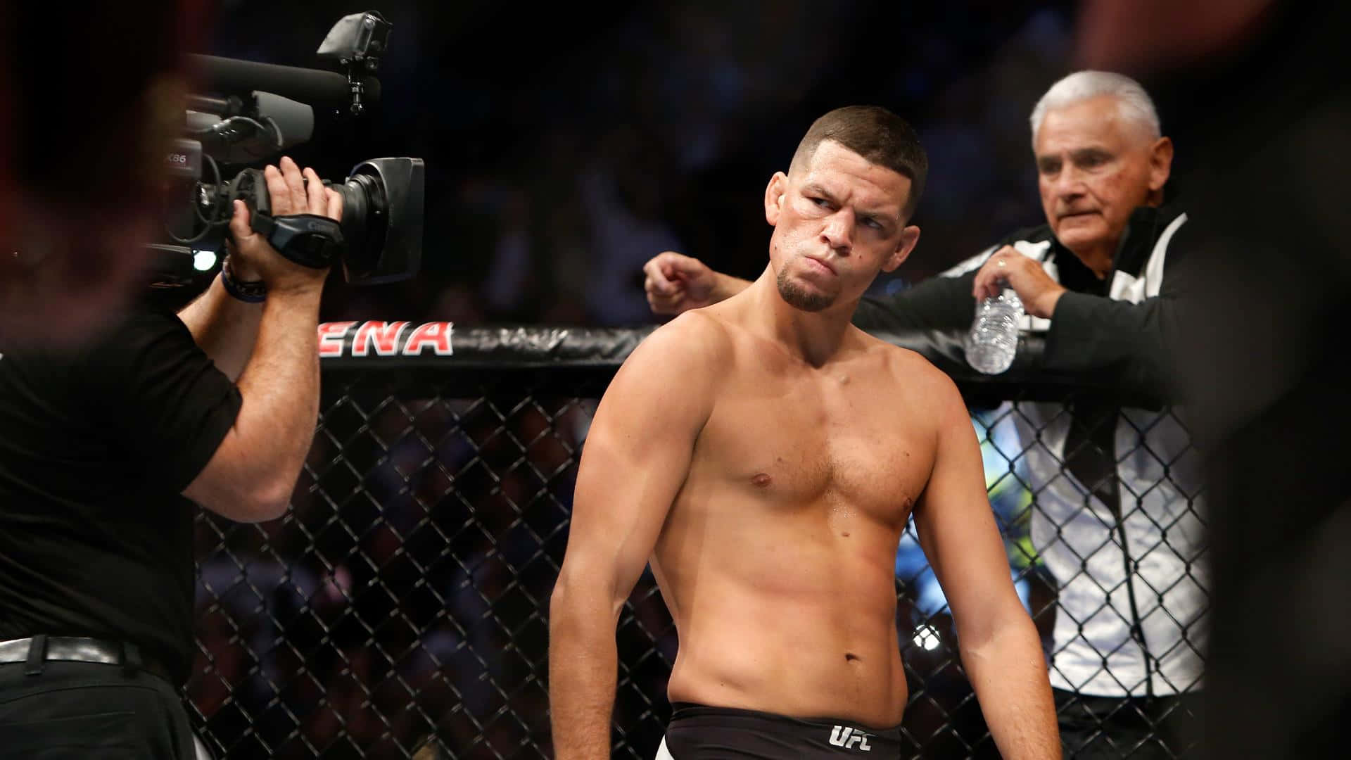 Mixed Martial Artist Nate Diaz Ufc 202 Background