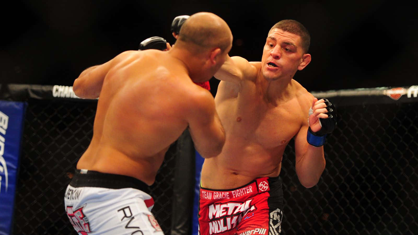 Mixed Martial Artist Nick Diaz Striking Background