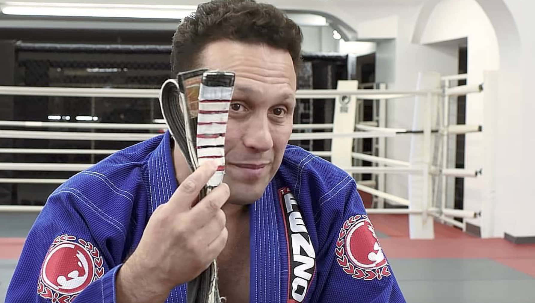 Mixed Martial Artist Renzo Gracie Stolen Belt Background