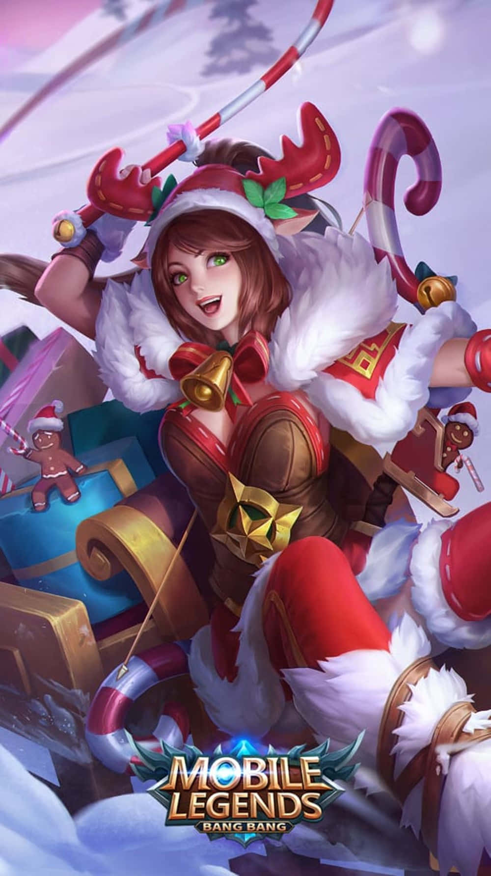 Miya Mobile Legend Christmas Outfit Background