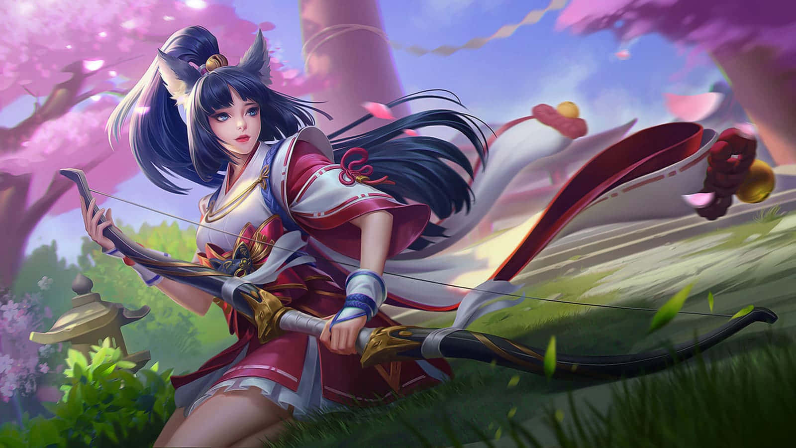 Miya Mobile Legend Japanese Inspired Outfit Background